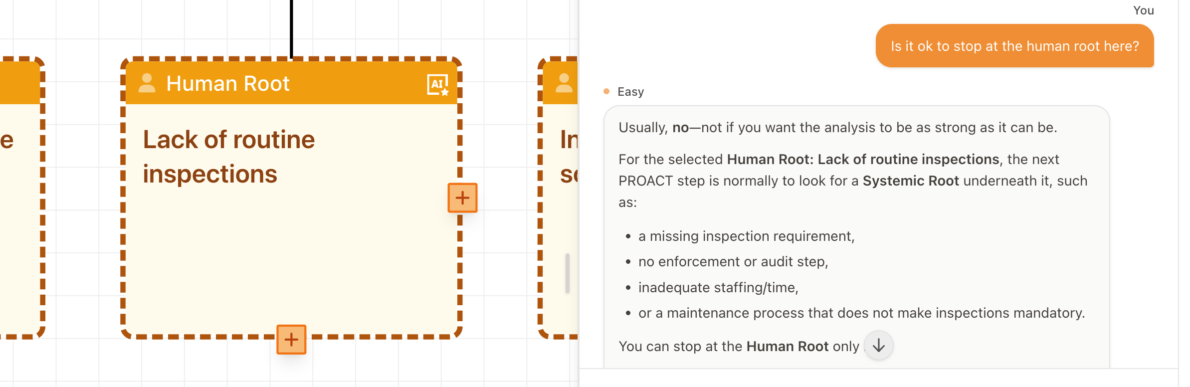 Asking EasyAssistant a methodology question